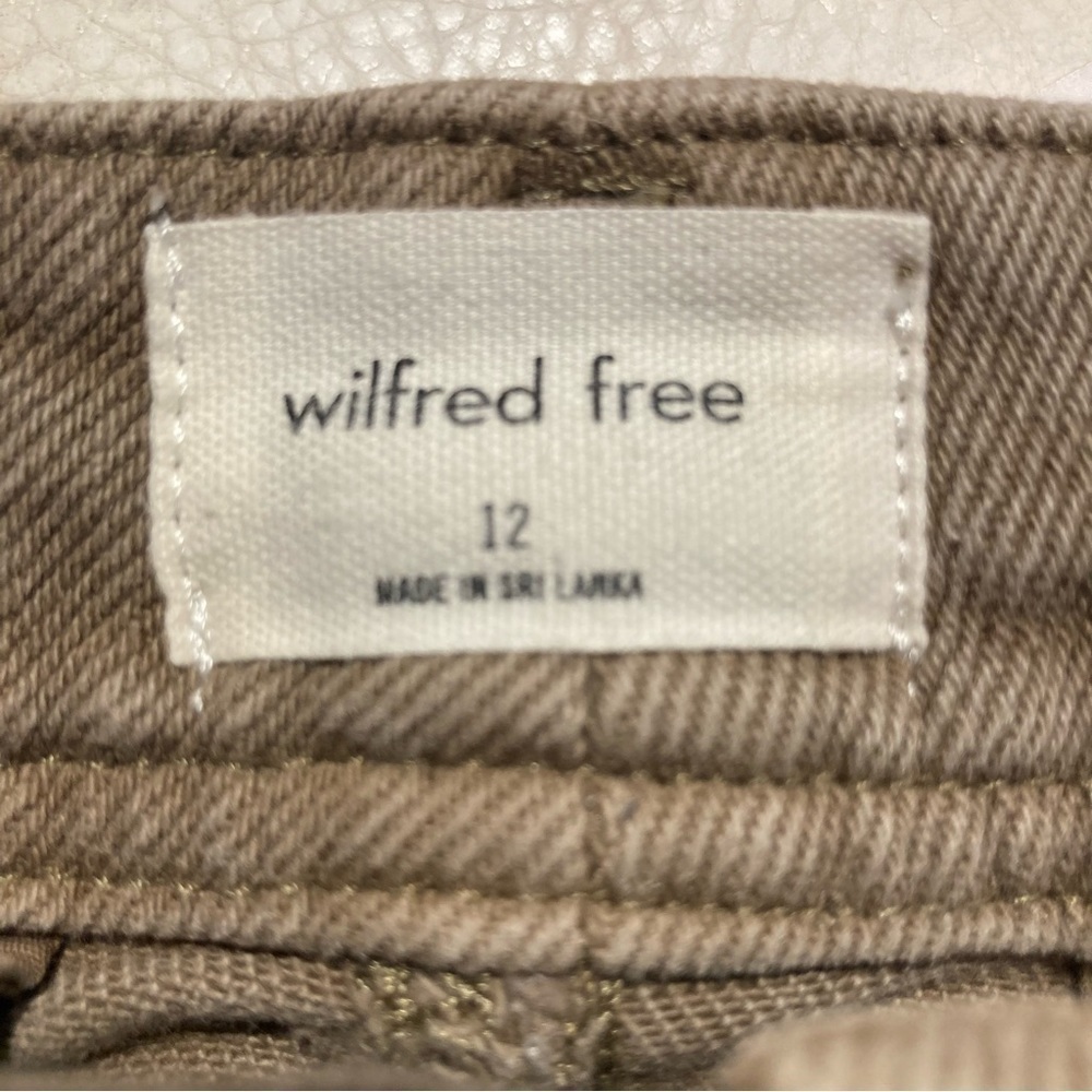 WILFRED FREE Sz 12 Multiple Pockets High Rise Heavy Canvas Modern Cargo Pants - Picture 11 of 13